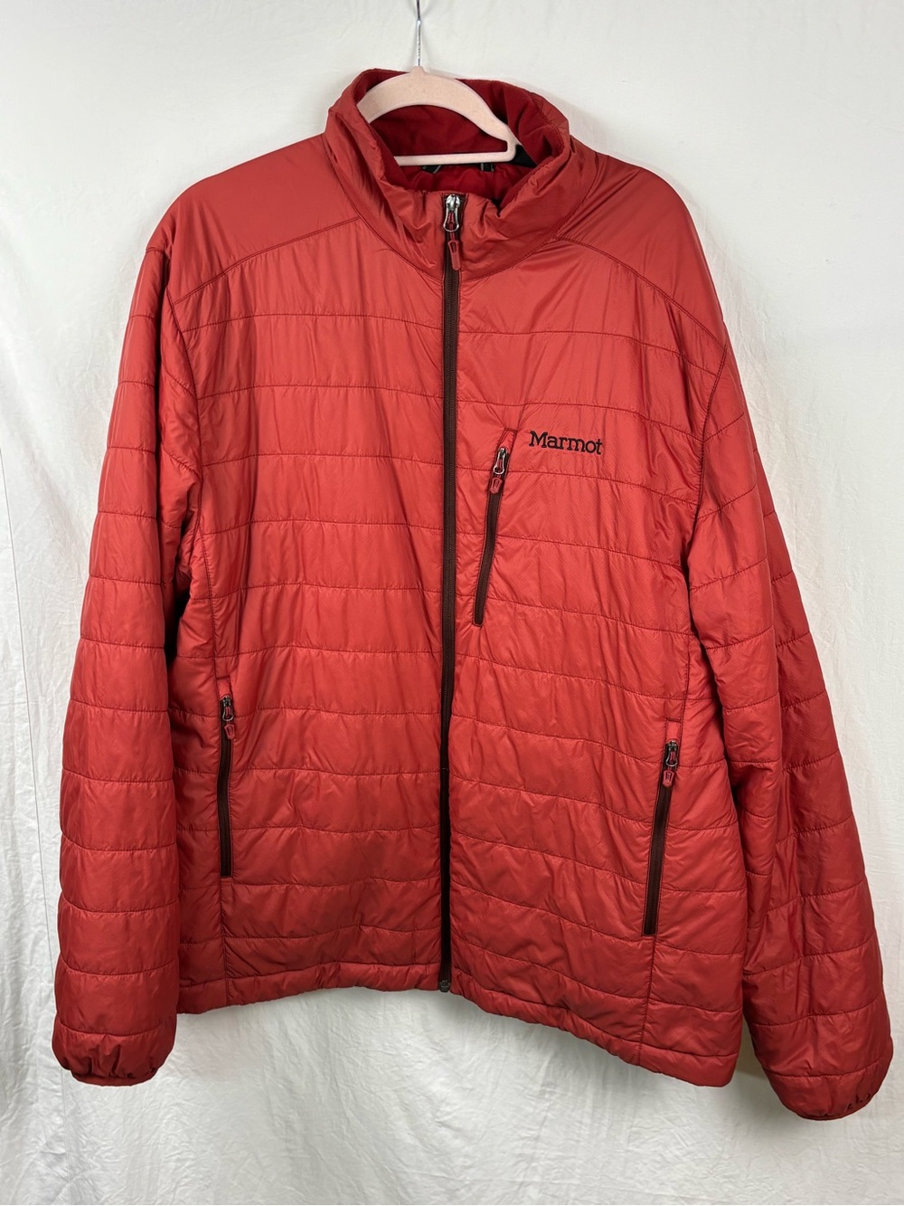 Marmot Men's Brick Red XXL Quilted Insulated primaloft Puffer Jacket